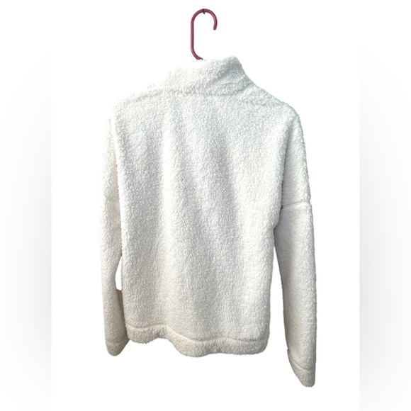 HOMAGE White Sherpa Fleece Pullover Sweater - Picture 2 of 3
